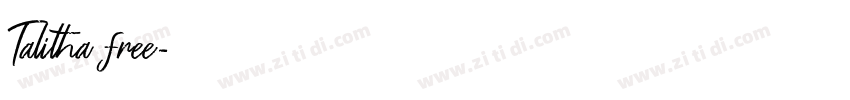Talitha free字体转换